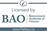 Licensed by BAO (Bereavement Authority of Ontario)